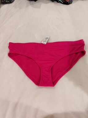 Women's Hot Pink Bikini Bottom - Classic Hipster Swim